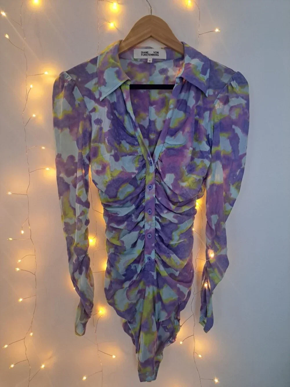 DVF Mesh Bodysuit - Picture 1 of 3